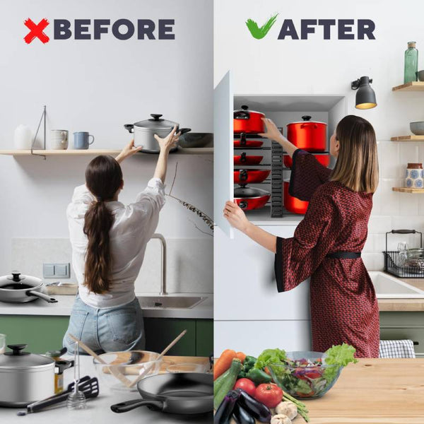 Sakerplus® Adjustable Pan Organizer