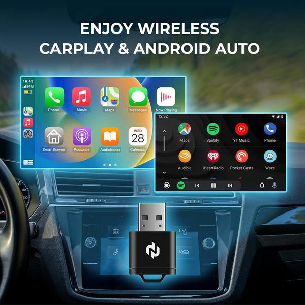 Sakerplus® Wireless CarPlay Android Auto Adapter