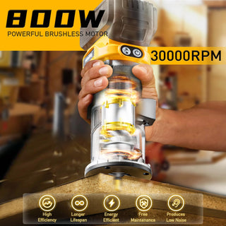 Sakerplus Cordless Compact Router With Battery