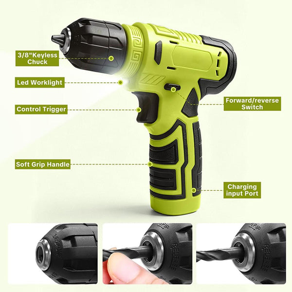 Sakerplus® Cordless Drill Tool Kit