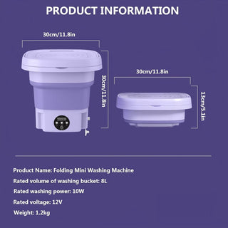Sakerplus® Foldable Portable Mini Washing Machine