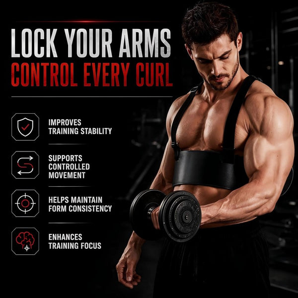 Sakerplus® Adjustable Aluminum Bicep Curl Isolation Trainer
