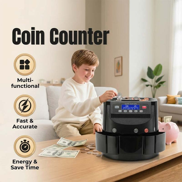 Sakerplus® Automatic Coin Counter Sorter
