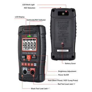 Sakerplus EBTN LCD Smart Digital Multimeter