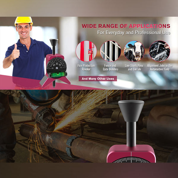 Sakerplus® Magnetic Pipe Center Finder Gauge Tool