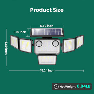 Sakerplus® Outdoor Solar Motion Flood Lights