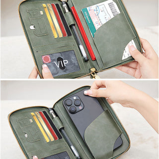 Sakerplus Multi-Functional RFID Passport Wallet