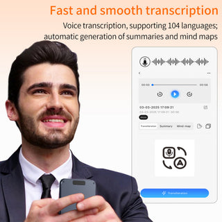 Sakerplus AI Voice Activated Recorder With Translation