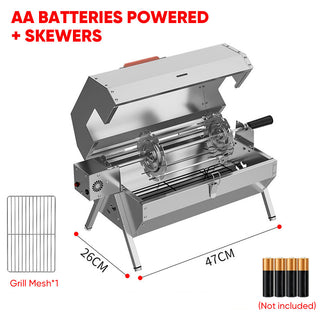 Sakerplus® Twin-Burner Electric BBQ Grill