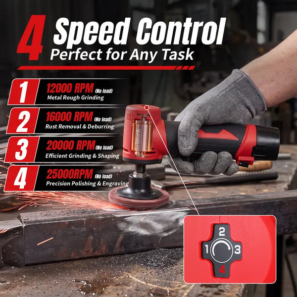 Sakerplus® Cordless Right Angle Die Grinder Tool