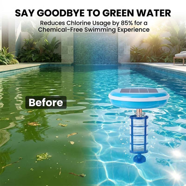 Sakerplus® Solar Powered Pool Ionizer