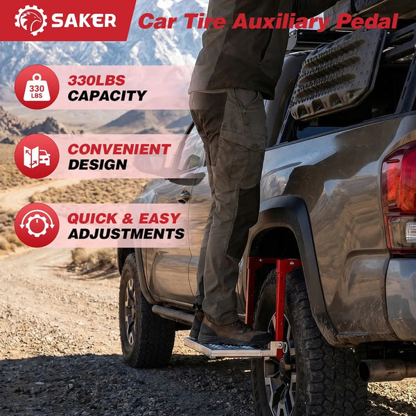 Sakerplus® Heavy Duty Folding Tire Step