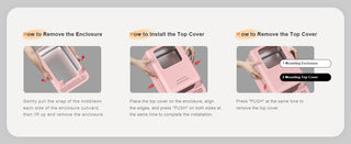 Sakerplus Stainless Steel Enclosed Cat Litter Box