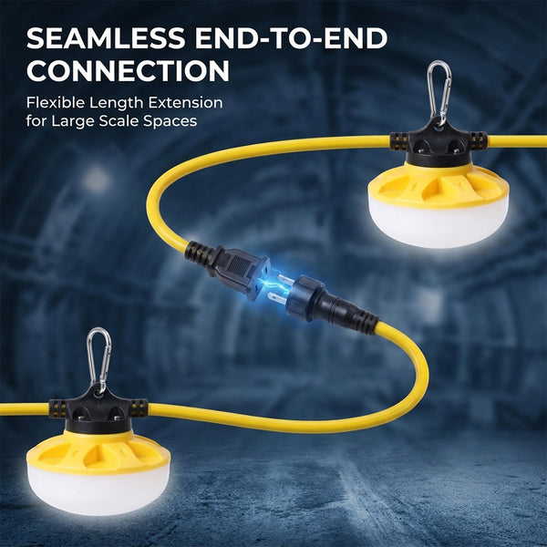 Sakerplus® 50FT Industrial LED Construction String Lights