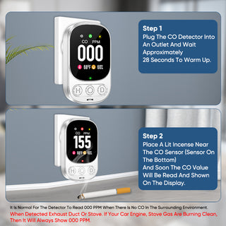Sakerplus Plug-in Carbon Monoxide Detector