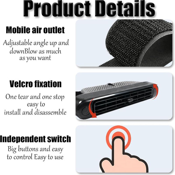 Sakerplus® Portable Car Seat Cooling Fan