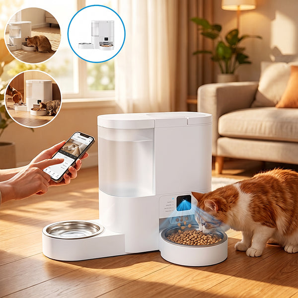 Sakerplus® Smart Automatic Pet Feeder Camera