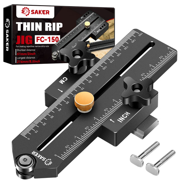 Guía de plantilla para sierra de mesa Saker Thin Rip Jig