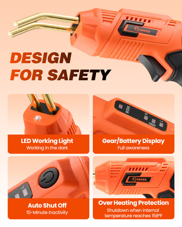 Saker® Cordless Plastic Repair Welding Kit