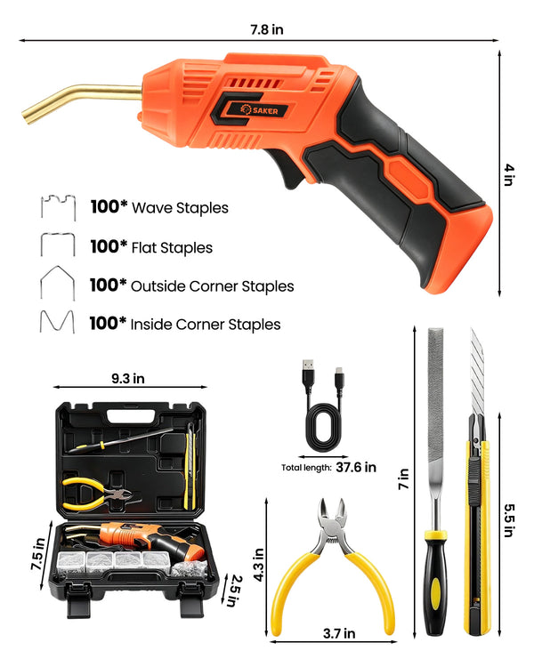 Saker® Cordless Plastic Repair Welding Kit