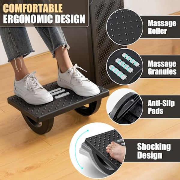 Sakerplus® Under Desk Footrest For Office Comfort