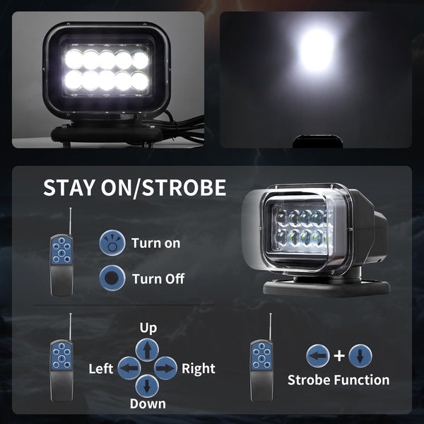 Foco LED Sakerplus con control remoto