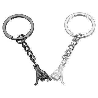 Sakerplus® Couples Hand In Hand Keychain Set