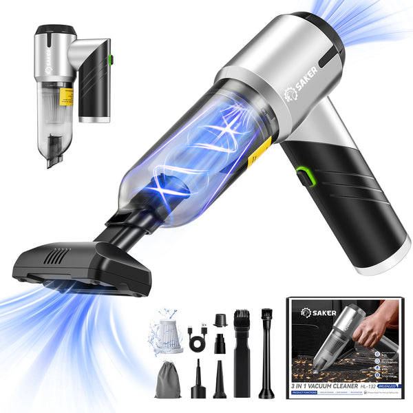 Sakerplus Portable Cordless Car Vacuum
