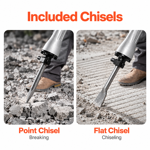 Sakerplus® Heavy Duty Concrete Demolition Jack Hammer