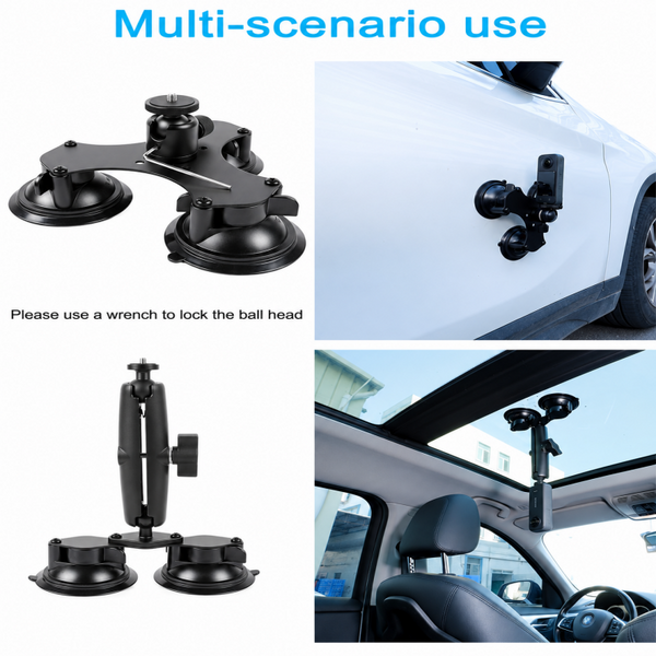 Sakerplus® Action Camera Suction Mount Kit