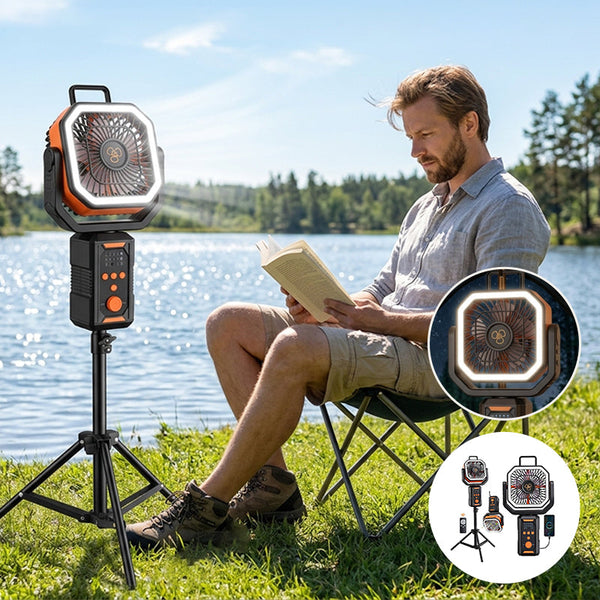 Sakerplus® Portable Rechargeable Camping Fan