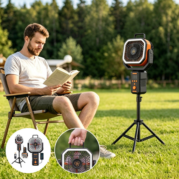 Sakerplus® Portable Rechargeable Camping Fan