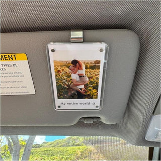 Sakerplus® Magnetic Car Sun Visor Photo Holder