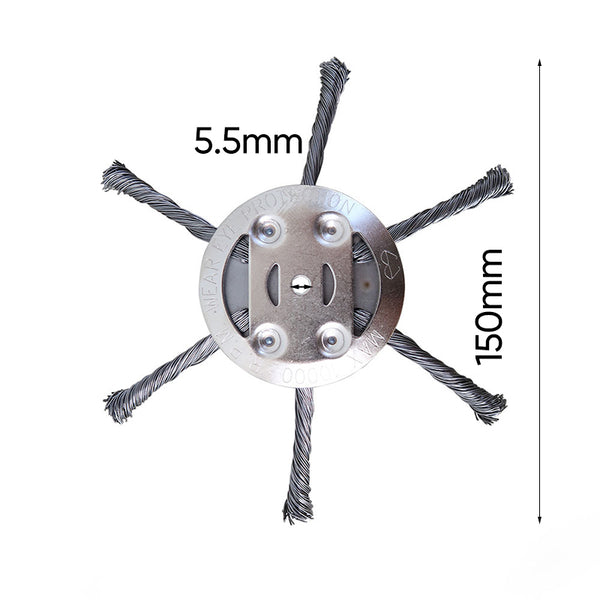 Cabezal de corte para desbrozadora de alambre de acero Sakerplus® de 6 pulgadas