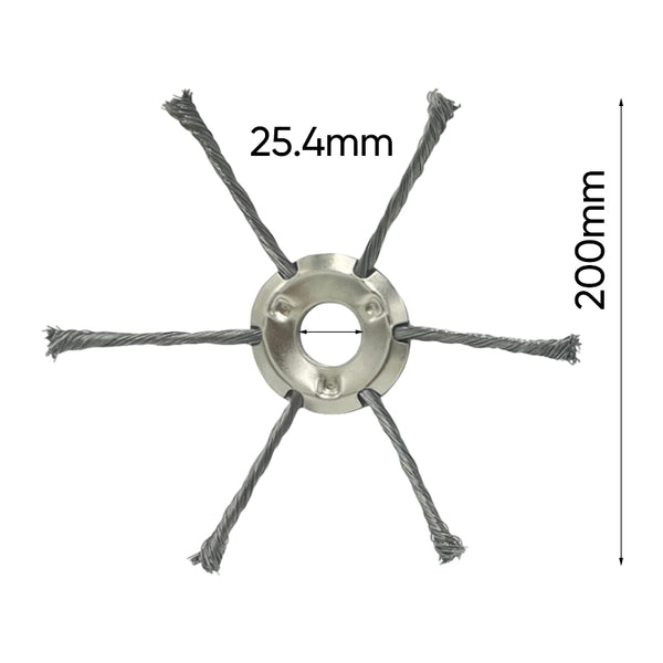 Cabezal de corte para desbrozadora de alambre de acero Sakerplus® de 6 pulgadas