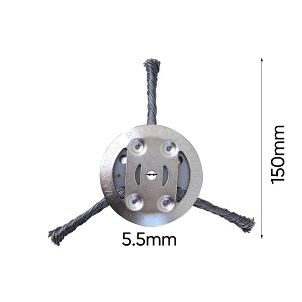 Cabezal de corte para desbrozadora de alambre de acero Sakerplus® de 6 pulgadas