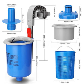 Sakerplus Floating Pool Skimmer with Mount Bracket