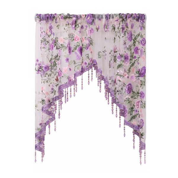 Sakerplus® Bedroom Lace Curtain With Adjustable Rod