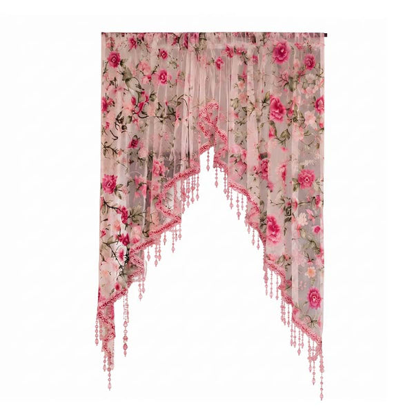 Sakerplus® Bedroom Lace Curtain With Adjustable Rod