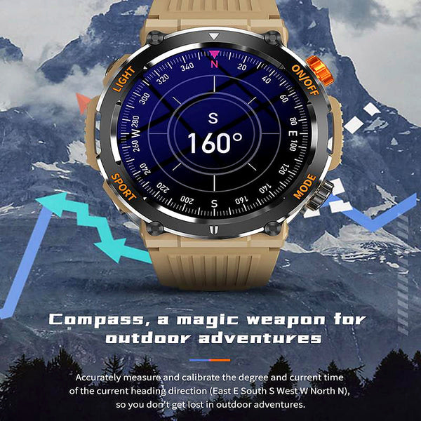 Sakerplus® Outdoor Smartwatch with Bluetooth Calling