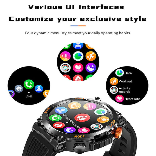 Sakerplus® Outdoor Smartwatch with Bluetooth Calling