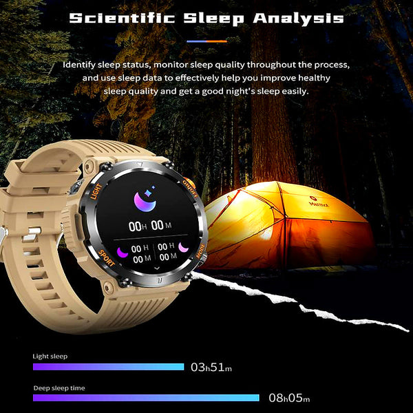 Sakerplus® Outdoor Smartwatch with Bluetooth Calling