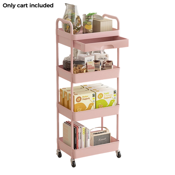 Sakerplus® Rolling Utility Storage Cart With Drawer