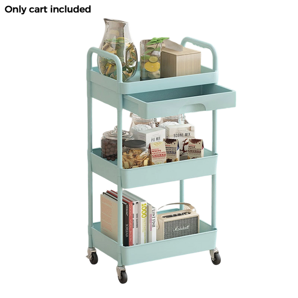 Sakerplus® Rolling Utility Storage Cart With Drawer
