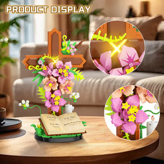 Sakerplus® Christian Cross Flower Construction Toy