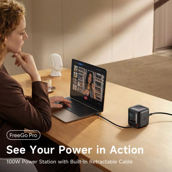 Sakerplus® 100W Retractable Cable Charging Station