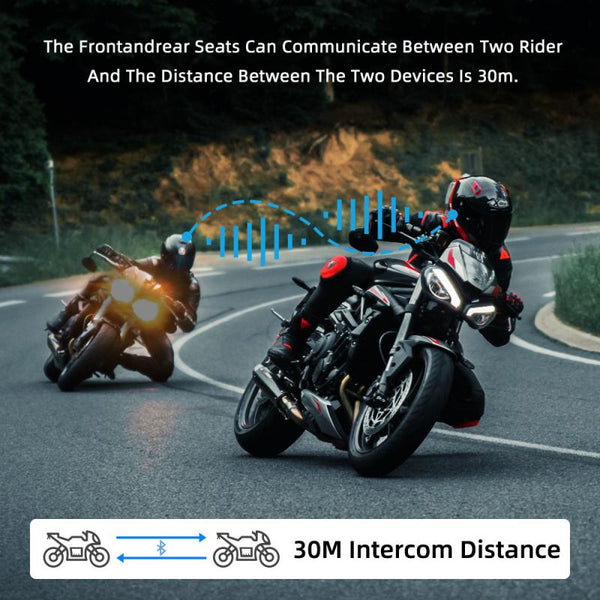 Sakerplus® Bluetooth Motorcycle Helmet Intercom System