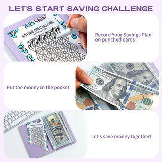Sakerplus® 100 envelopes money saving challenge