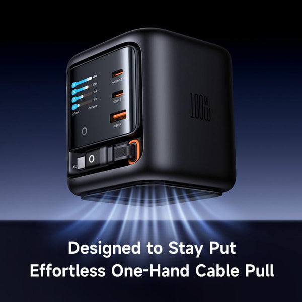 Sakerplus® 100W Retractable Cable Charging Station