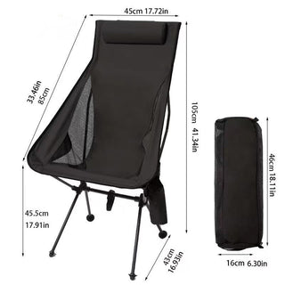 Sakerplus® Comfortable High Back Portable Camping Chair